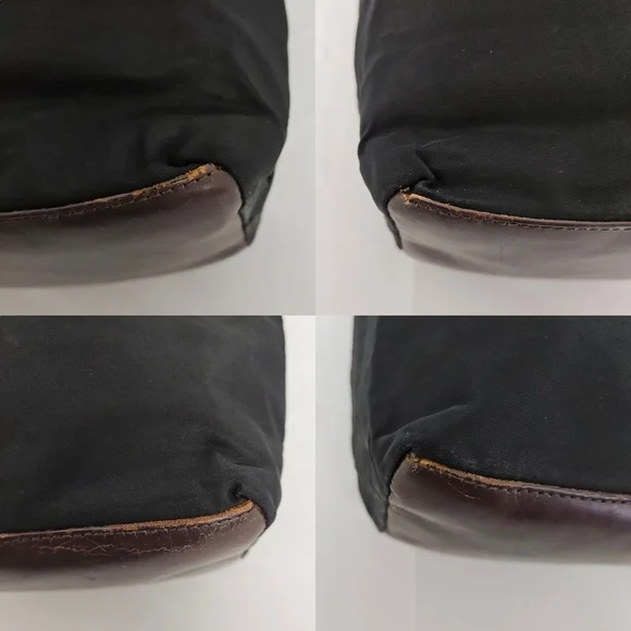 Fendi Vintage Zucca Tote Bag In Black Nylon And Leather Monogram - Picture 6 of 16